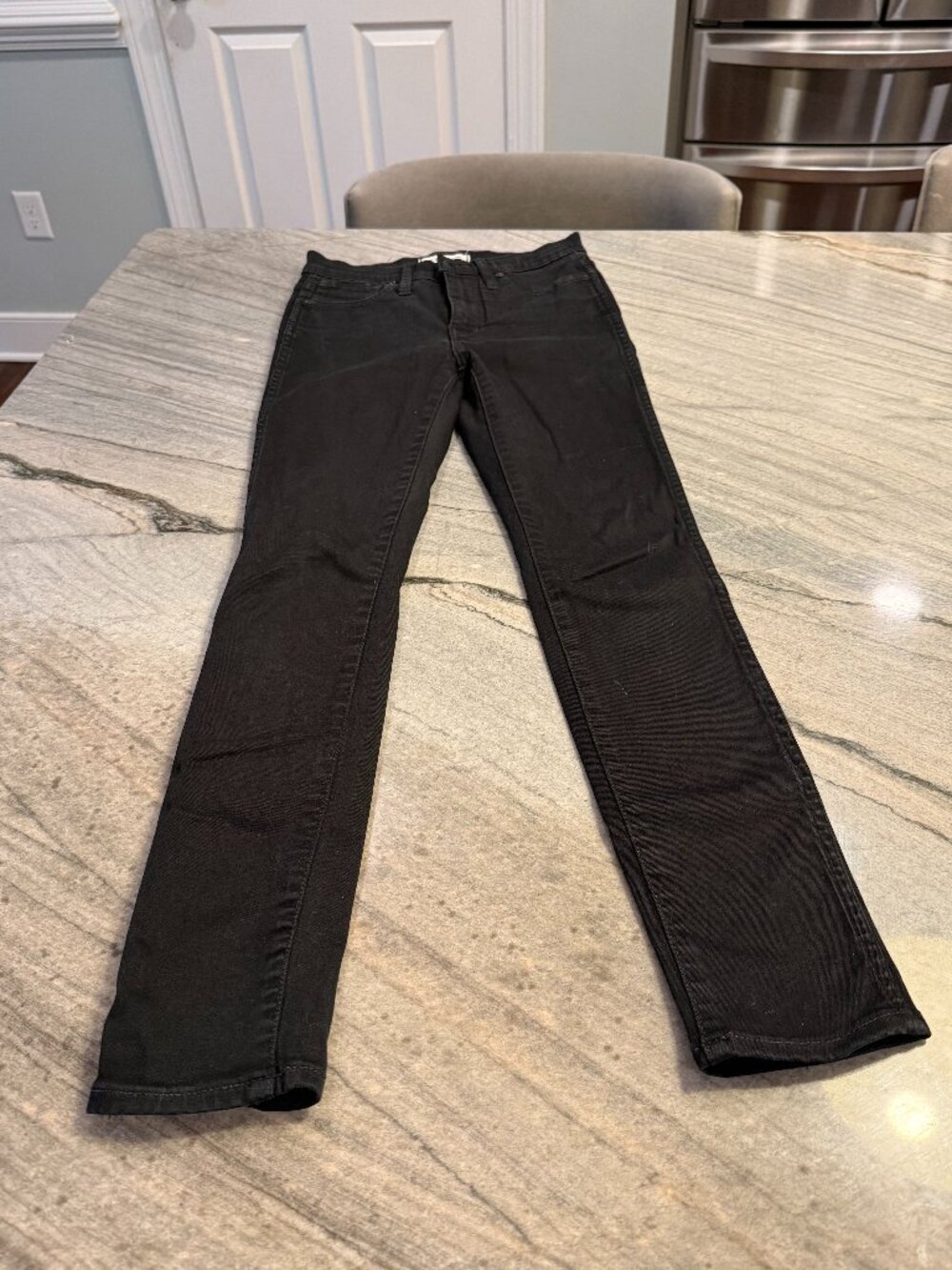 Madewell 10" High-Rise Skinny Jeans Black Size 24